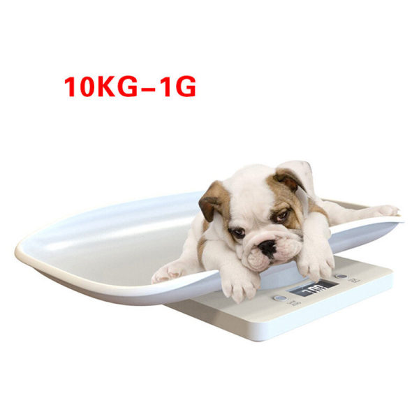 Digital badevægt til baby eller kæledyr op til 10 kg hvid vægt S