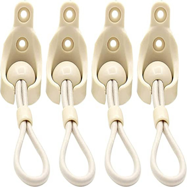 4 set vindtäta plastfästen för fönsterluckor, utomhustillbehör