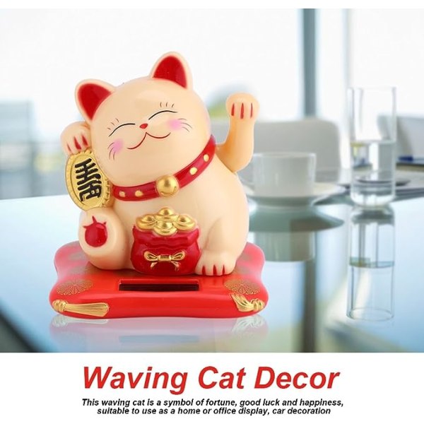 Solar Lucky Fortune Lucky Cat Japansk Lucky Cat Fortune Wealth C