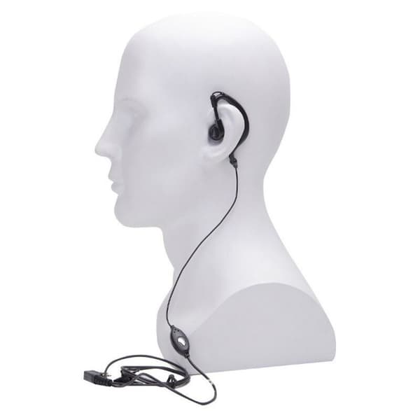 Clip-on combo öronsnäcka/kommunikationsutrustning walkie-talkie huvud