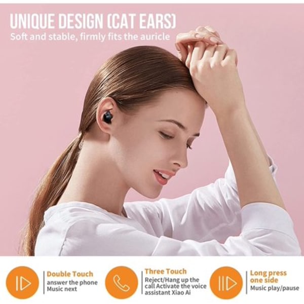 Bluetooth 5.2 trådlösa hörlurar, Xiaomi trådlösa hörlurar, 18
