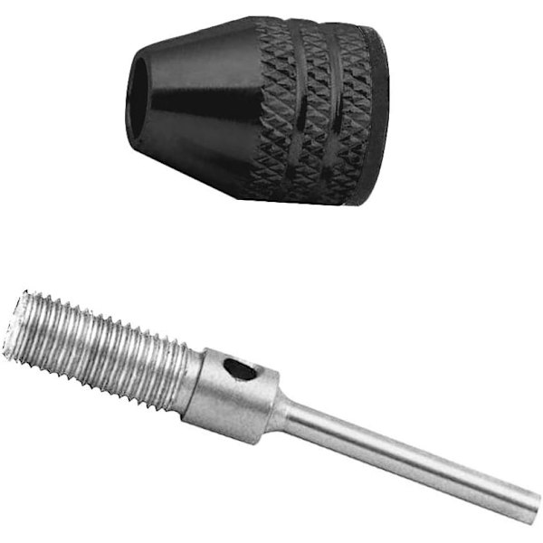 2 st 3,6 mm rundskaft mini elektrisk chuck nyckellös adapter snabbväxlande chu