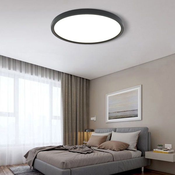 Ultra platt LED-taklampa med indirekt bakgrundsbelysning, integrerad