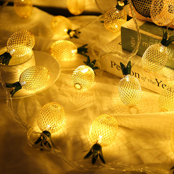 15ft 30 LED Ananas ljusslinga, ljusslinga batteridriven