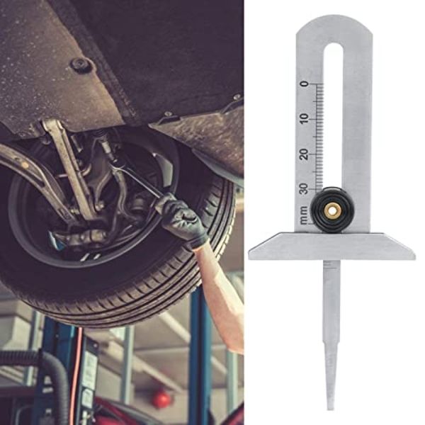 0-30mm Rostfritt Stål Däckdjupmätare Bärbar Slitbanedjupmätare Däck Däck Säkerhet 1PC Hårdvarutillbehör
