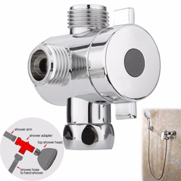 Bath Faucets 3 Way Shower Diverter Valve G1/2in