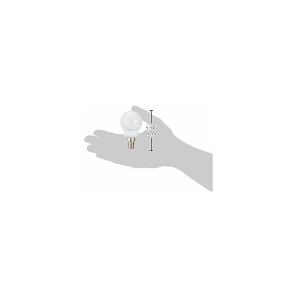 Liten sfärisk LED-lampa E14 P45 med skruvbas, 5 W (motsvarande en 40 W glödlampa), vit - 1-pack [A-energi +]