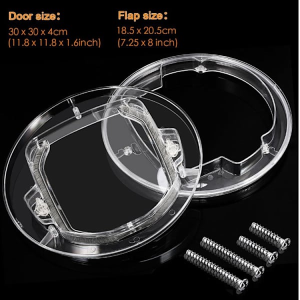 Husdjursdörr, transparent staket, husdjursdörr,