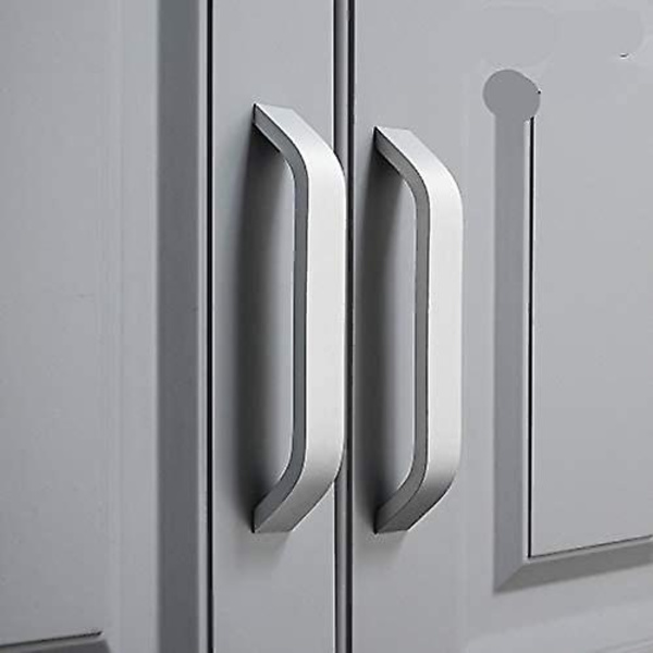 10 st skåphandtag - silverfärgade kökshandtag 128 mm