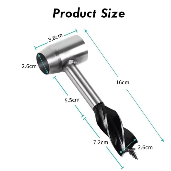 Gear Tools Tømmerbor, Håndhullmaker for Camping