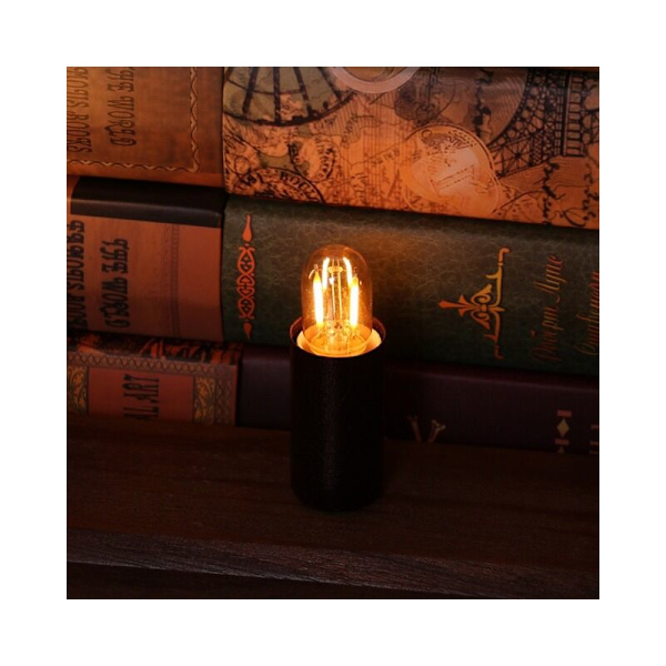 E14 1w LED-lampa, Triomphe T22 Vintage Amber Glow 10w Rörformad Nattlampa E14 Glödlampa Ersättning Kandelaberbas LED Filament Skylt Super Varm Vit 2200K Icke-Dimbar 5-Pack [Clas