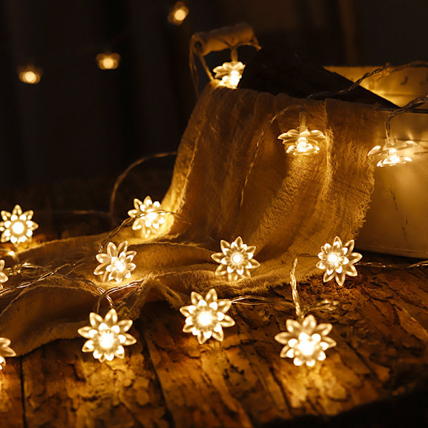 Lotus Led String Lights Christmas Decoration String Lights Art Decor Night