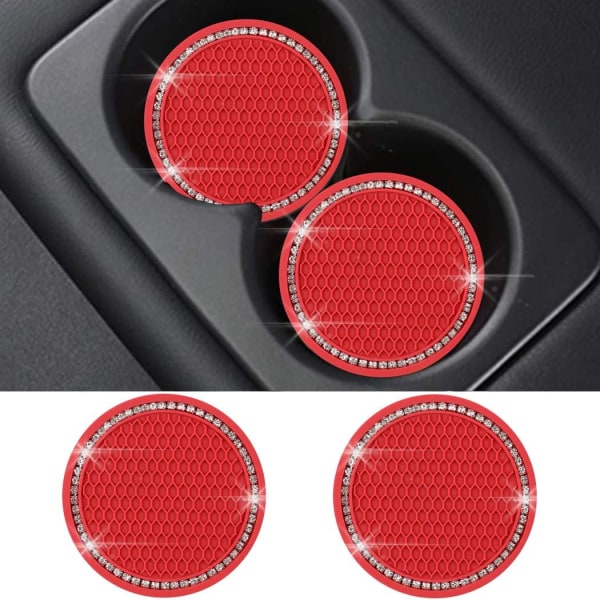 Auton aluslevy Bling PVC Travel Auto Cup Holder Insert Coaster Anti