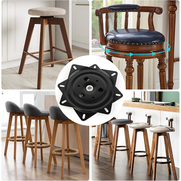 Snurrstolsunderrede, Kullager Lazy Susan, för Kökskåp Barstol