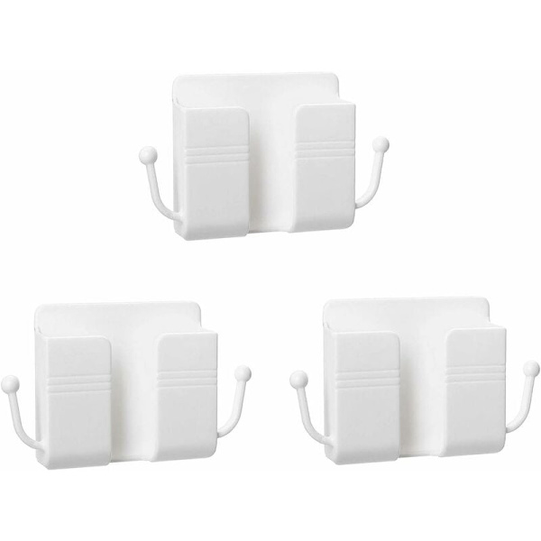 3-pack mobiltelefon väggfäste hållare, smartphone laddningsstativ,