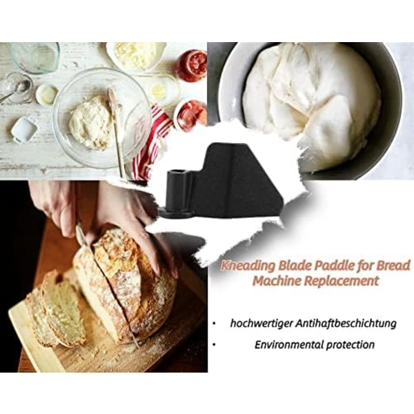 Black Stainless Steel Kneading Hook for Bread and Pastry Making,