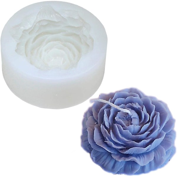 rose flowers 3d silicone candles shape, Food grade mold for soy wax candle,