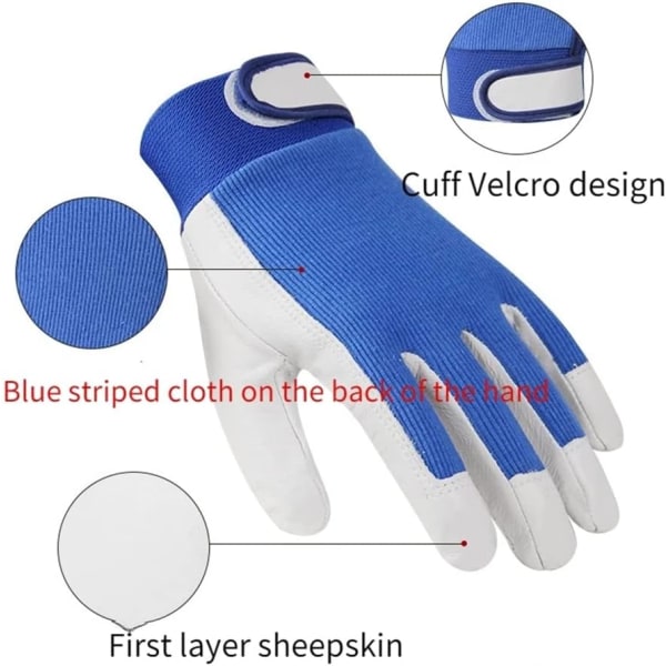 Men's Safety Red Split Sheepskin Welder Gloves for Arc Welding, R