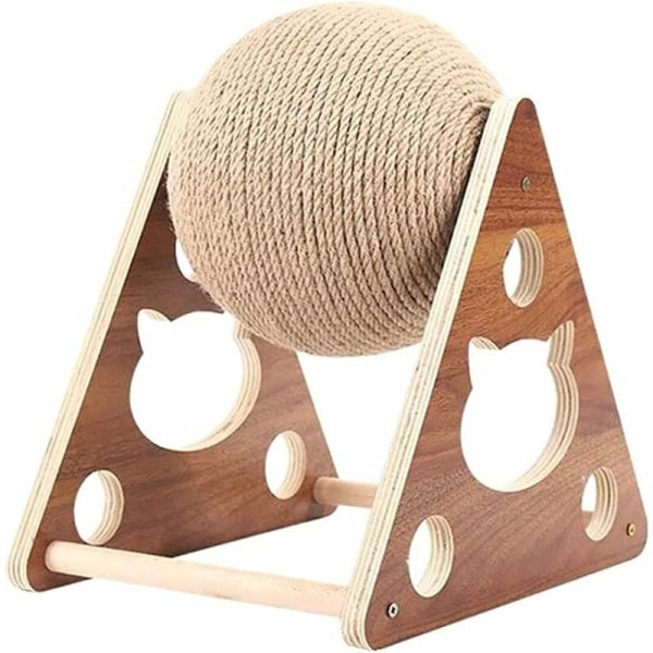 Kattleksak Skrapstolpe Cat Scratch Matta Träbas Cat Scratchi