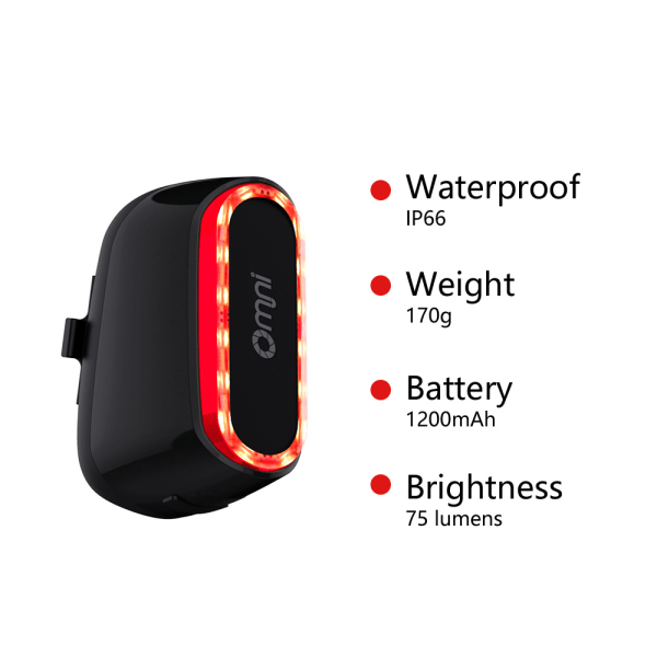 Mountain Bike Safety Light Night Riding Warning Light Smart Bicyc