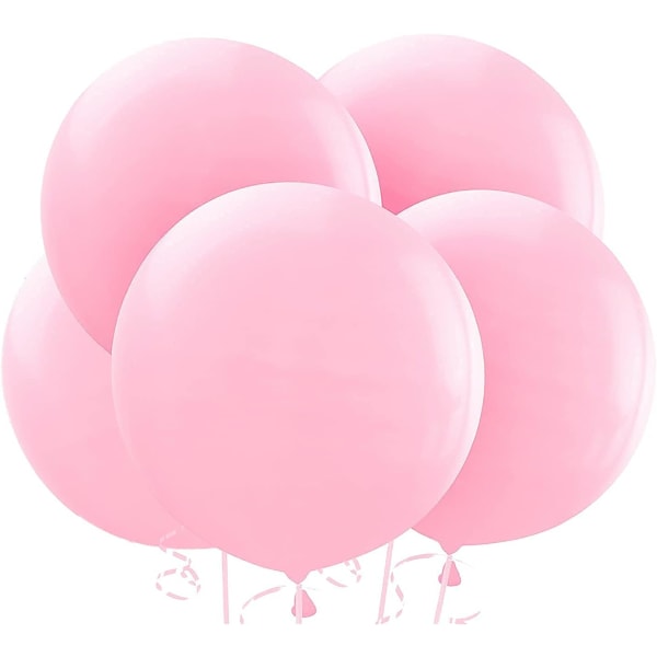 10 STORA JÄTTE ROSA BALLONGER 36 TUM STORA JUMBO ROSA BALLONG