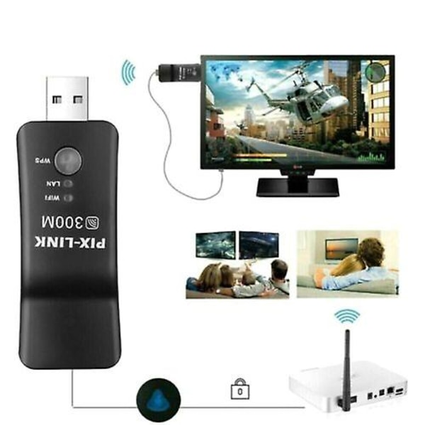 Smart Tv Trådlös Lan-adapter för Samsung Wifi USB Dongle Rj-45 E