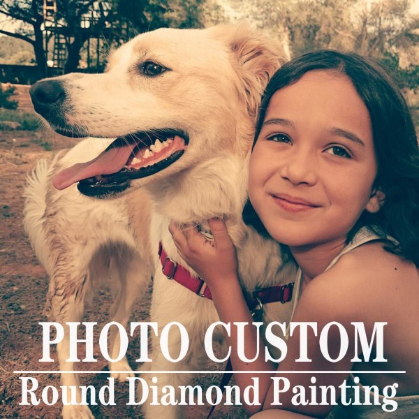 Personliga diamond painting för vuxna med dina foton, F