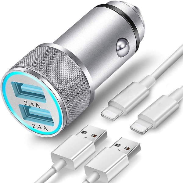 Billaddare Dubbel USB-port Kompatibel Med Iphone Xr/xs/x / 8/7/6/