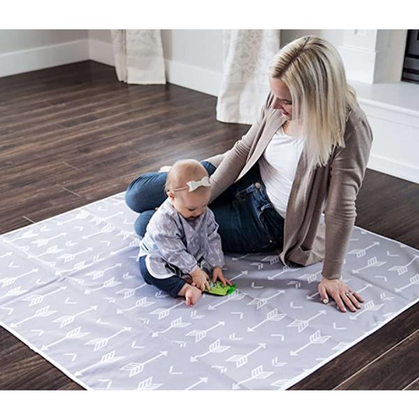 Baby Splat Mat för under hög stol (51\" x 51\") Tvättbar Baby Flo