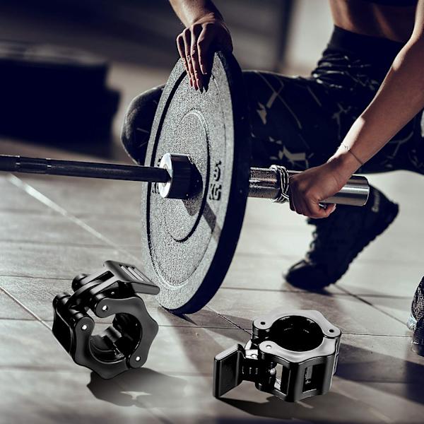 4 st Dumbbell Clamp Ring Collar, 30mm Dumbbell Clamps, Dumbbell Collar Clips, Barbell Collar Locking Ring Release Dumbbell Lock Clamp Lock Barbell Collar