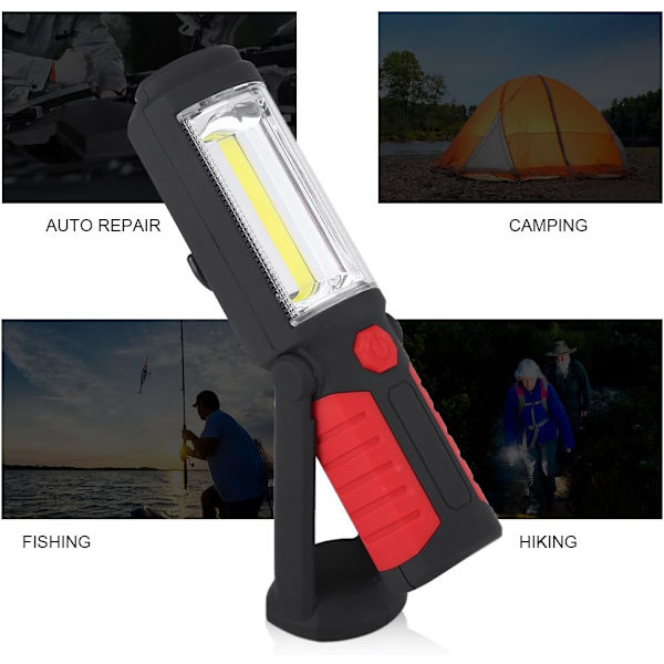 Uppladdningsbar LED-arbetslampa med magnetiska LED-ficklampor 2200mAh COB