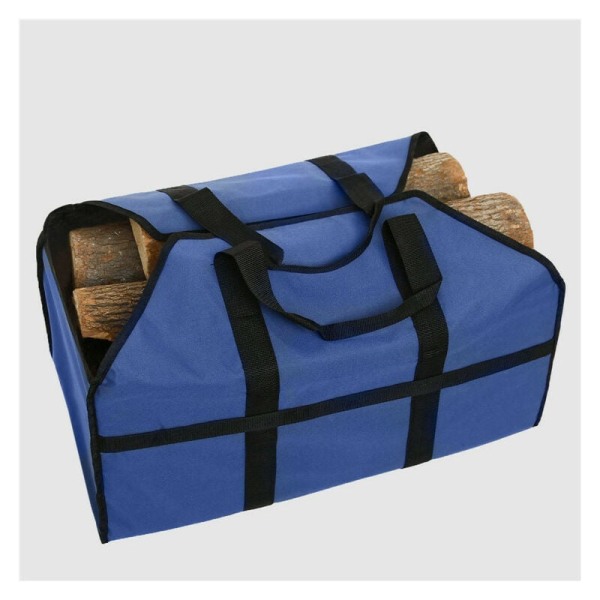 Blå Canvas Brænde Opbevaringspose til Brænde Vandtæt Bærbar