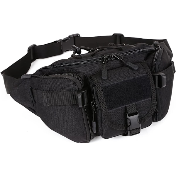 Taktisk midjeväska, herr Fanny Pack militär bältesväska dam, multifunktion