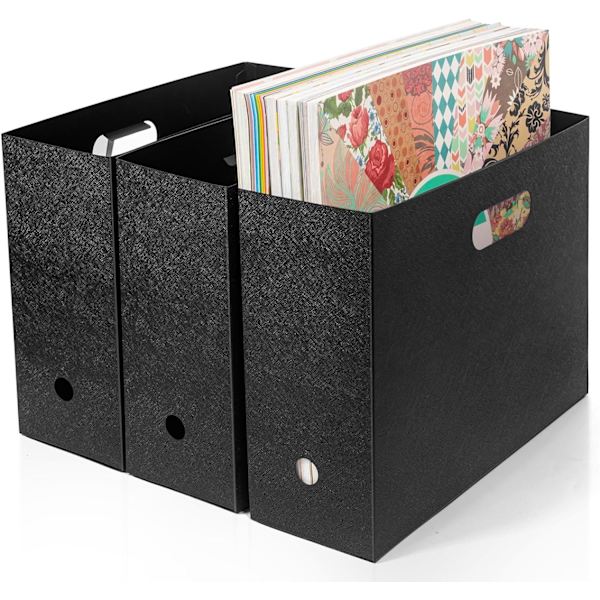 Fällbar förvaringsmagasinställ för scrapbooking-papper, plastfilmagasin