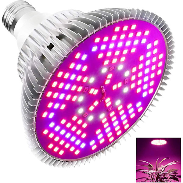 Växtlampa, 100w E27 Led Full Spectrum Växtväxande Ljus H