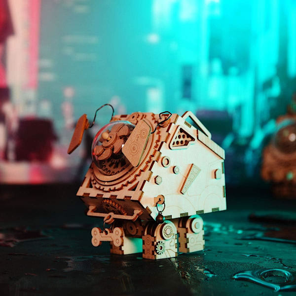 Modell Trä Musik Box Kits- DIY 3D Pussel - Mekanisk Modell Leksak