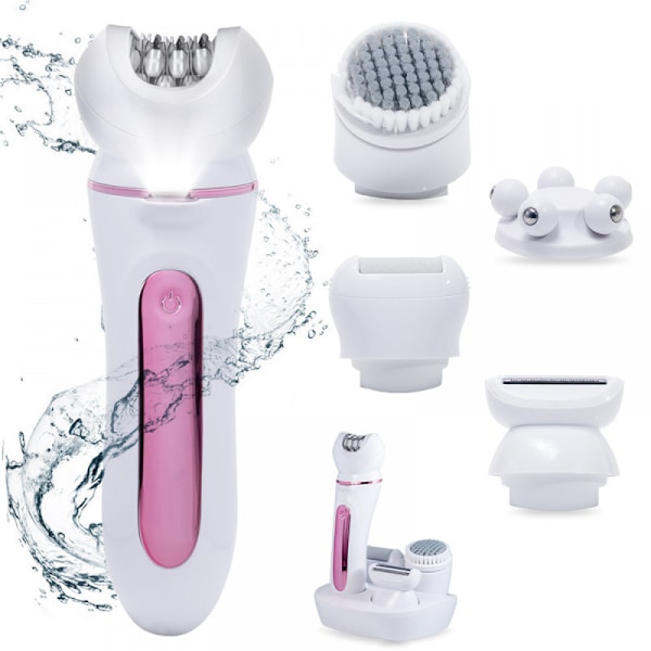 5-i-1 Sladdlös Epilator för Kvinnor, Laddbar Kvinnlig Epilator med Dubbla S