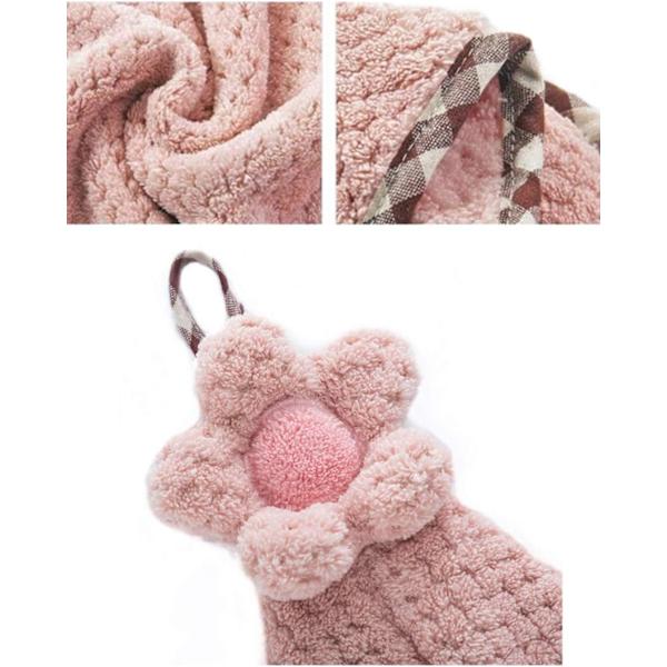 4-pack mikrofiberhanddukar, kökshanddukar med ögla, badrumshanddukar hängande, snabbtorkande absorberande mikrofiberrengöringsdukar (4 färger)