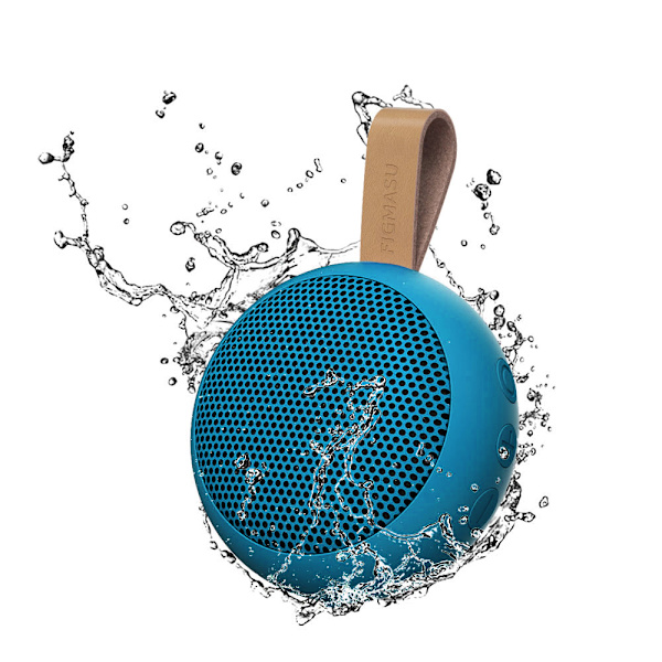 Mini bärbar Bluetooth-högtalare - Vattentät för pool och strand, marinblå