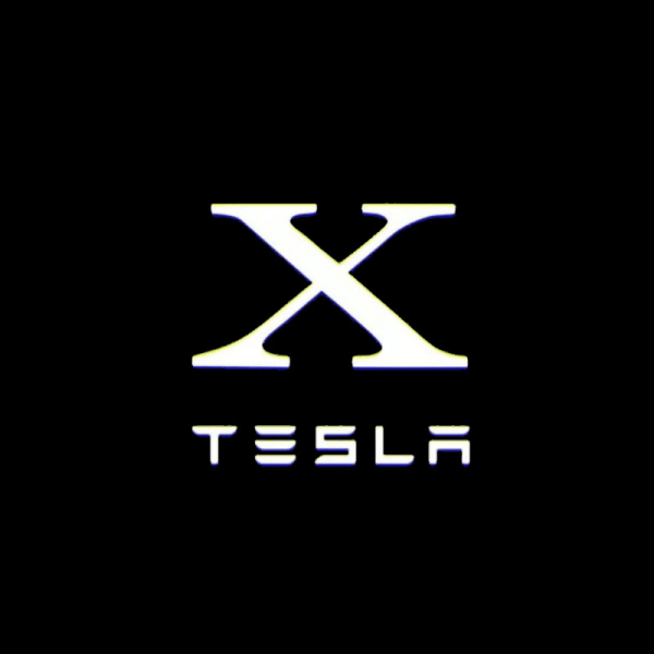 2 stk Passer til Tesla Velkommen Light Dedikert for TESLA MODEL3 X Mod