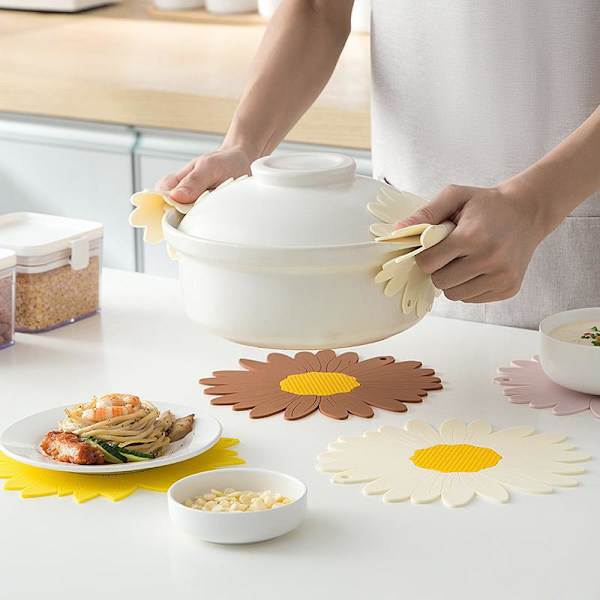 Set med 2 silikonunderlägg värmebeständiga upp till 250°C Multi-Use Tri