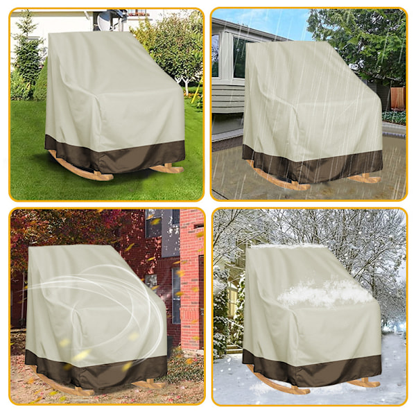 Skyddande överdrag för bänk, beige, 70*83*99cm
