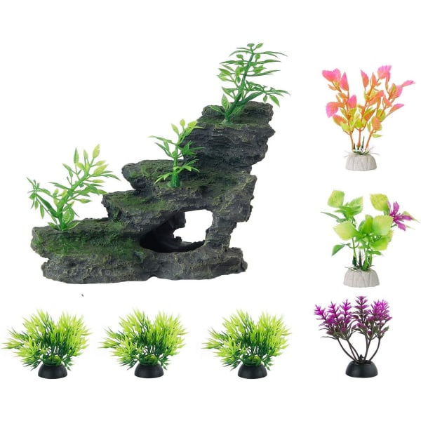 Miniature aquarium Mountain View Stone ornament, bryotree CAVE LA