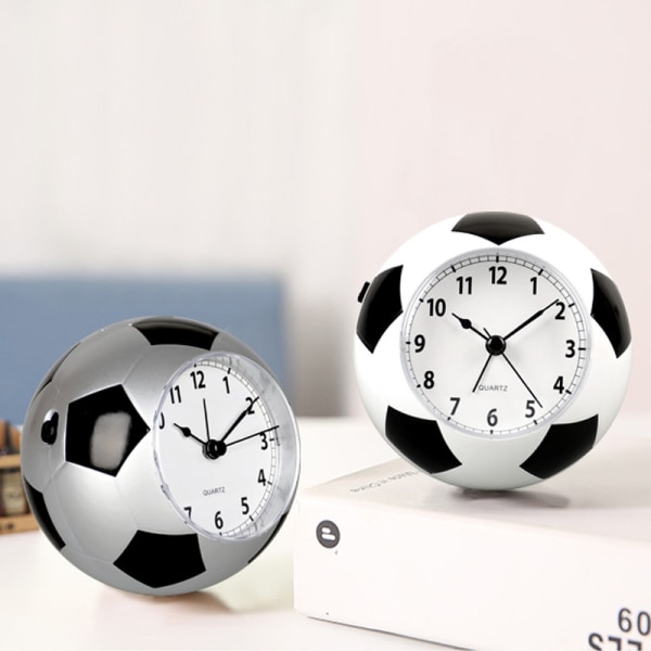 Kreativ fotboll skrivbord klocka enkel student tyst väckarklocka hem