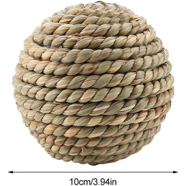 Kjæledyr Rattan Ball Toy Naturlig Trygg Kjæledyr Kjæledyr Toy Papegøye Toy Ball Kanin