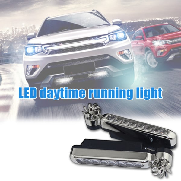 2-pack vinddrivna LED-fordonslampor, billjus utan extern
