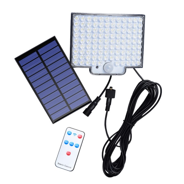 Utomhussolljus med LED-rörelsesensor, IP65 vattentät solcell