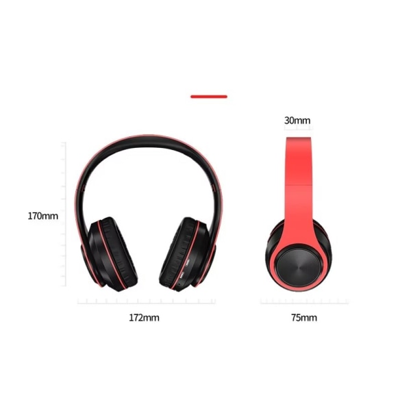 Bluetooth-hovedtelefoner over øre Foldbart letvægtsheadset med De