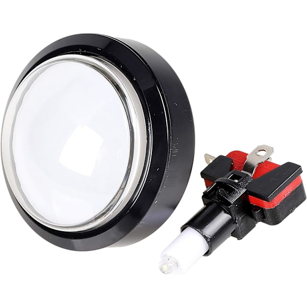 5x Nya 60mm kupolformade LED-upplysta tryckknappar för arkadslotmaskinsspel (varje färg 1 st)