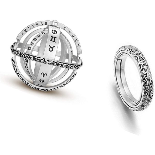 Anti-stress leksak Spinner leksak Manuell Anti-stress Finger leksak Spinner ring leksak Fancy Stress Relief leksak Hand Spinner Stress Relief Ångestgåva 1, Svart